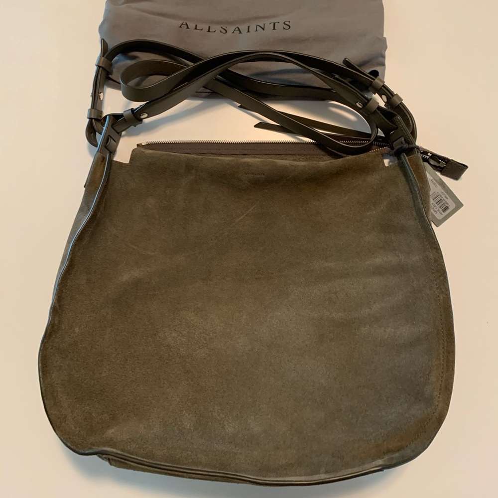 ALLSAINTS Kanda Suede Hobo NWT
